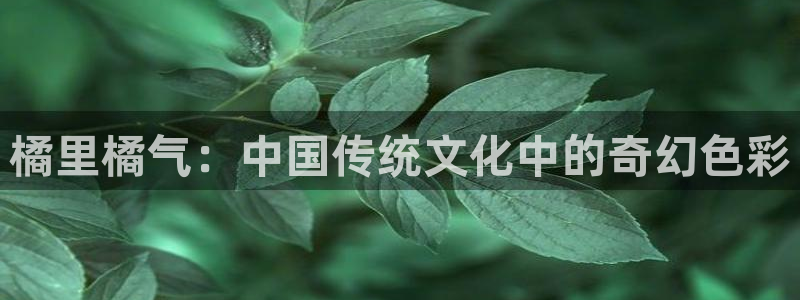 age动漫网：橘里橘气：中国传统文化中的奇幻色彩